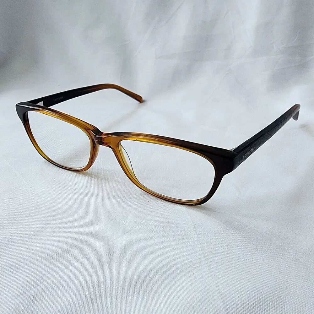 Converse Cat Eye Q402 Brown Full Rim Eye‎ Glasses Medium M 52-16-135  FRAME ONLY